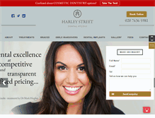 Tablet Screenshot of harleystreetdentalstudio.com